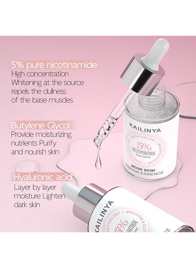 KAILINYA Deeply Moisturizing and Hydrating Nicotinamide Facial Essence Liquid - Refreshing, Brightening and Whitening Essence Liquid 30ml - Image 5